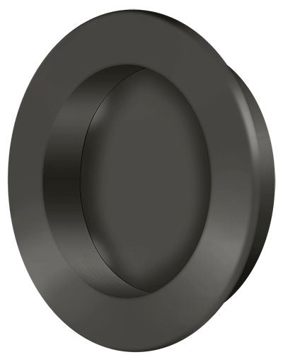 Deltana FP238U10B 2-3/8" Round Flush Pull Oil Rubbed Bronze Finish Main image