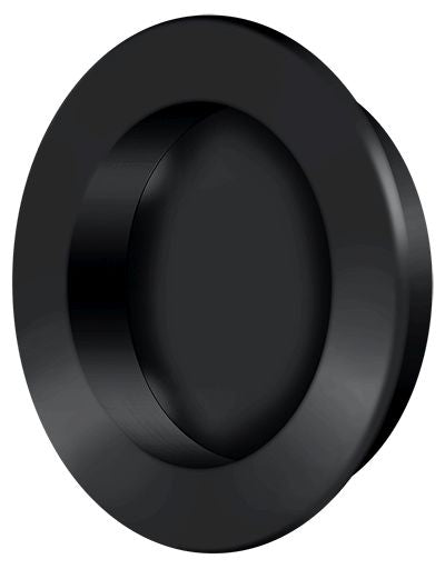 Deltana FP238U19 2-3/8" Round Flush Pull Black Finish