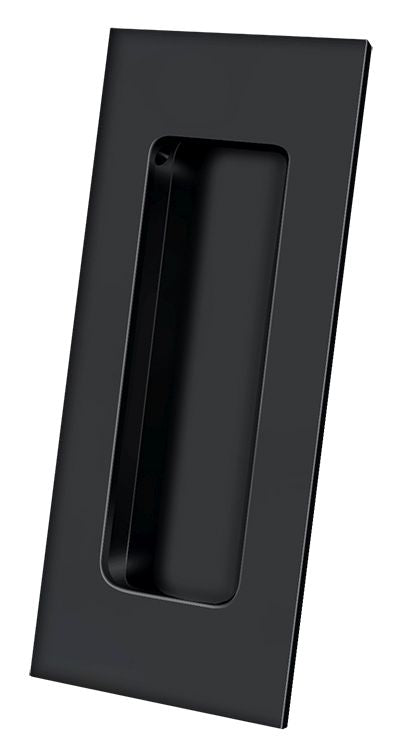 Deltana FP40U19 4" x 1-7/8" Heavy Duty Rectangular Flush Pull Black Finish Main image