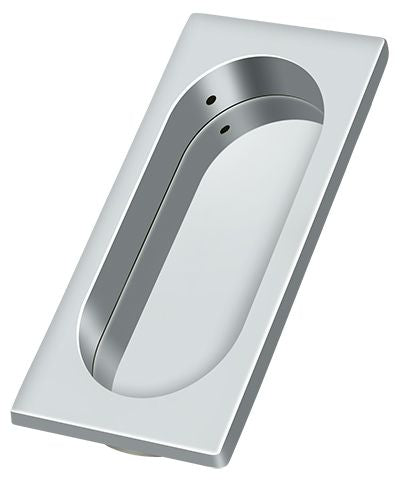 Deltana FP4134U26 Flush Pull; Large; 4" x 1-5/8" x 3/8"; Bright Chrome Finish Main image