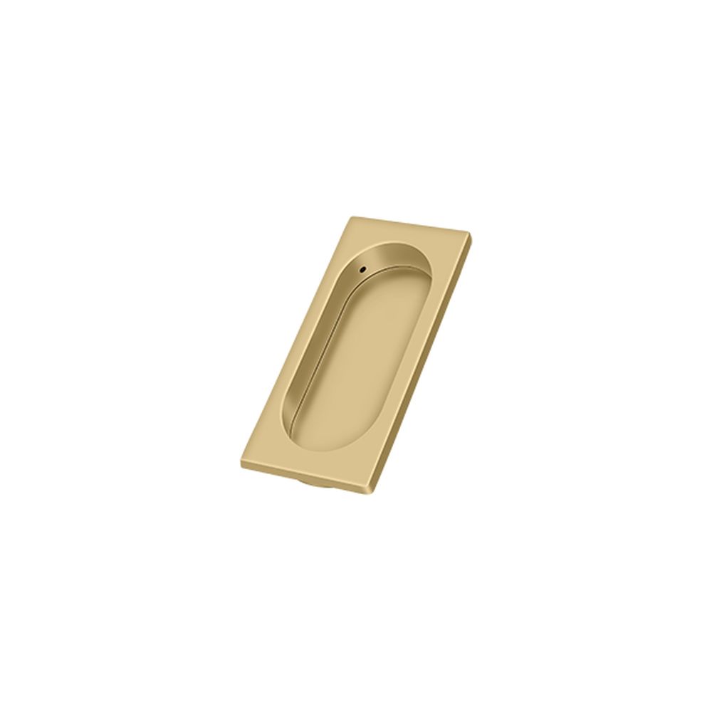 Deltana FP4134U4 Flush Pull; Large; 4" x 1-5/8" x 3/8"; Brushed Brass Finish Main image