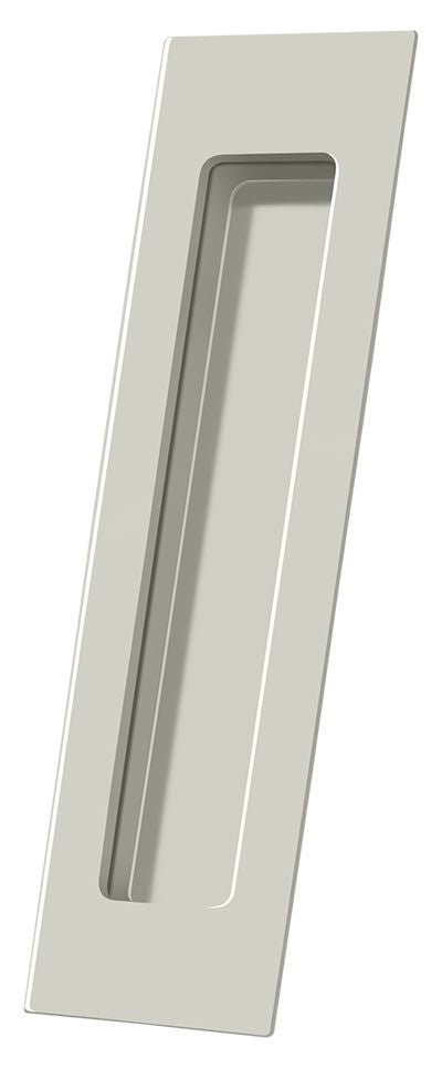 Deltana FP7178U14 Flush Pull; Rectangular; Solid Brass; 7" x 1-7/8" x 3/8"; Bright Nickel Finish