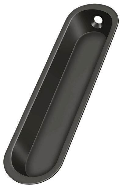 Deltana FP828U10B Flush Pull; 4" x 1" x 1/2"; Oil Rubbed Bronze Finish Main image