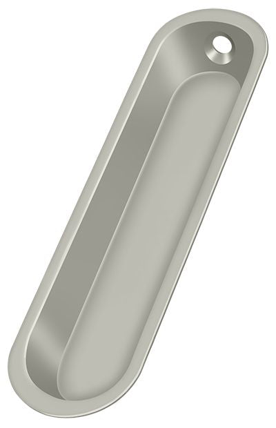Deltana FP828U15 Flush Pull; 4" x 1" x 1/2"; Satin Nickel Finish Main image