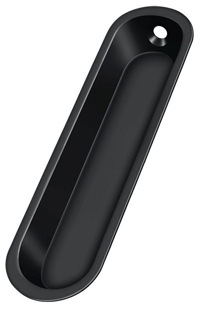 Deltana FP828U19 Flush Pull; 4" x 1" x 1/2"; Black Finish