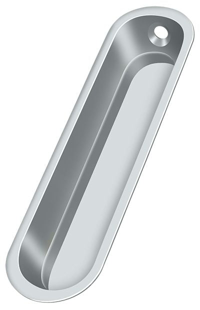 Deltana FP828U26 Flush Pull; 4" x 1" x 1/2"; Bright Chrome Finish