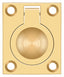 Deltana FRP175CR003 Flush Ring Pull; 1-3/4" x 1-3/8"; Lifetime Brass Finish