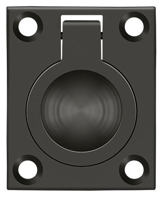 Deltana FRP175U10B Flush Ring Pull; 1-3/4" x 1-3/8"; Oil Rubbed Bronze Finish