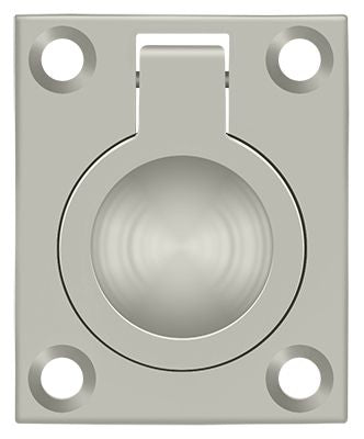 Deltana FRP175U15 Flush Ring Pull; 1-3/4" x 1-3/8"; Satin Nickel Finish Main image