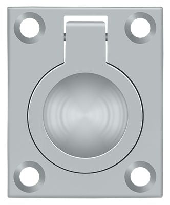 Deltana FRP175U26D Flush Ring Pull; 1-3/4" x 1-3/8"; Satin Chrome Finish Main image