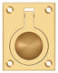 Deltana FRP25CR003 Flush Ring Pull; 2-1/2" x 1 7/8"; Lifetime Brass Finish