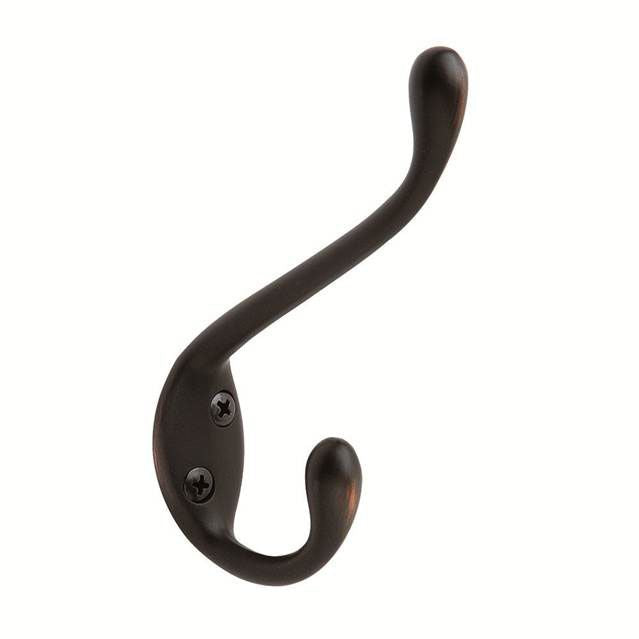 Amerock H55451ORB Noble Large Coat and Hat Hook Oil Rubbed Bronze Finish