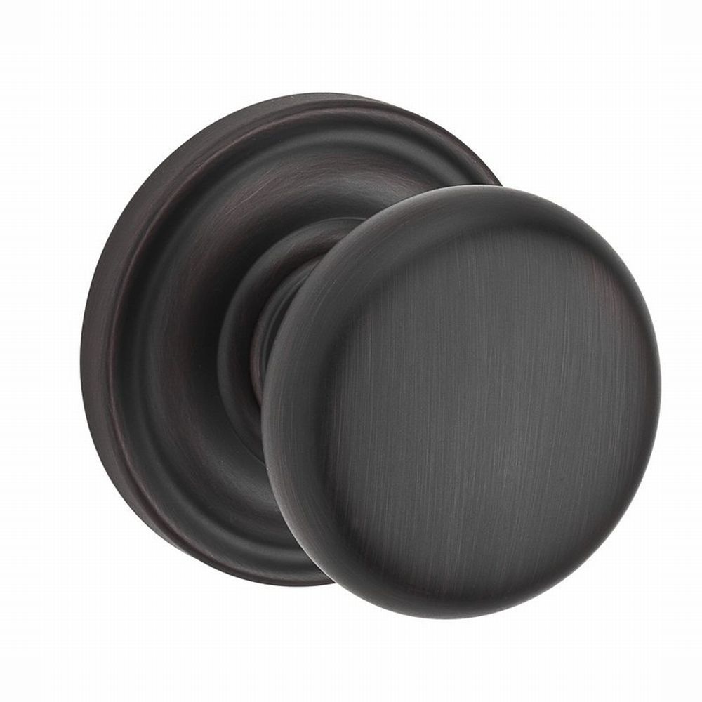 Baldwin Reserve HDROUTRR112 Half Dummy Round Knob and Traditional Round Rose Venetian Bronze Finish