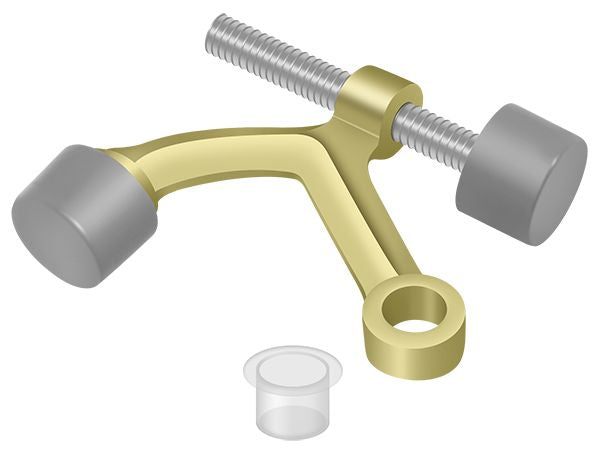 Deltana HP70U3 Hinge Pin Stop; Hinge Mounted; Bright Brass Finish Main image