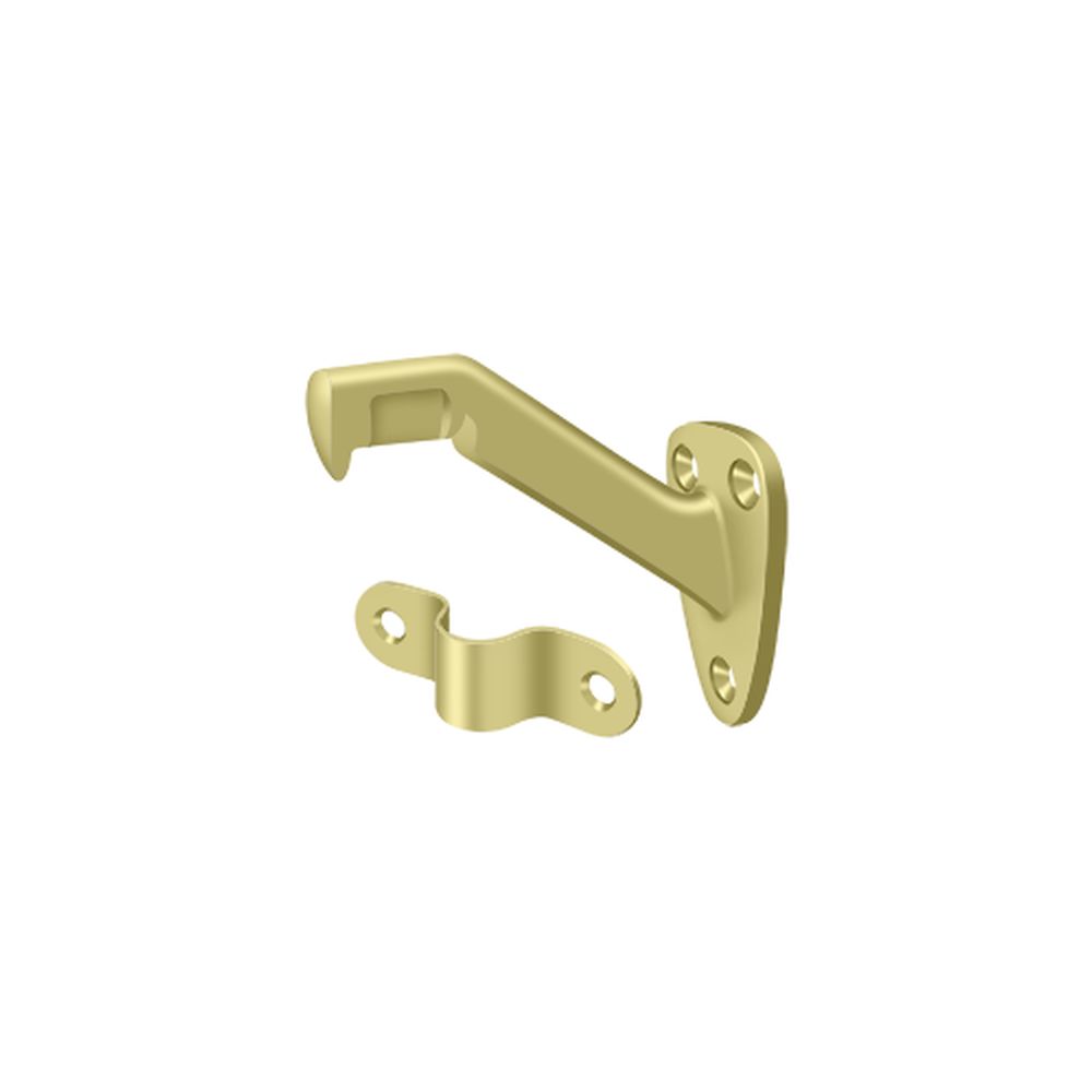 Deltana HRB325U3-UNL Hand Rail Bracket with 3-5/16" Projection Unlacquered Bright Brass Finish Main image