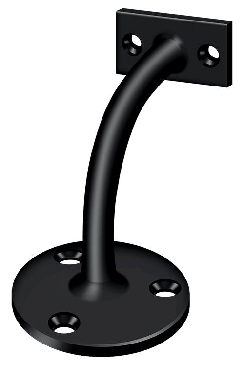 Deltana HRC175U19 Hand Rail Brackets; 3-3/16" Projection Light Duty; Black Finish Main image