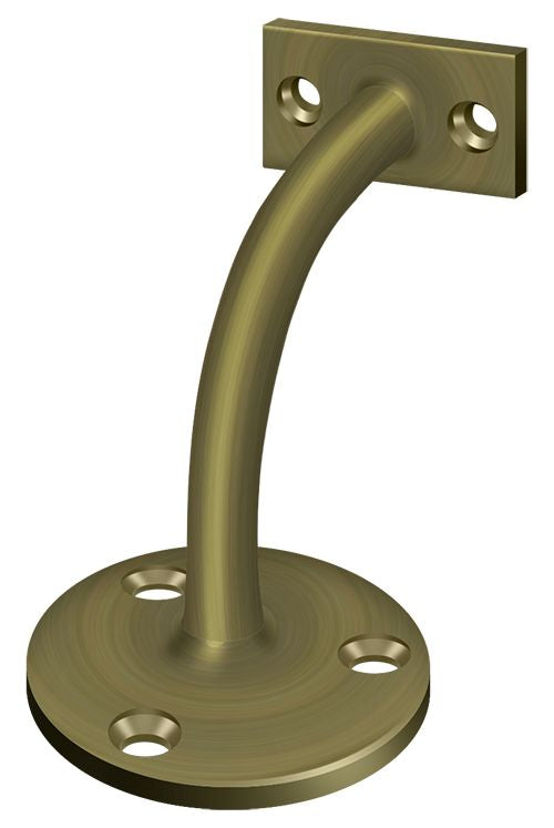 Deltana HRC175U5 Hand Rail Brackets; 3-3/16" Projection Light Duty; Antique Brass Finish Main image