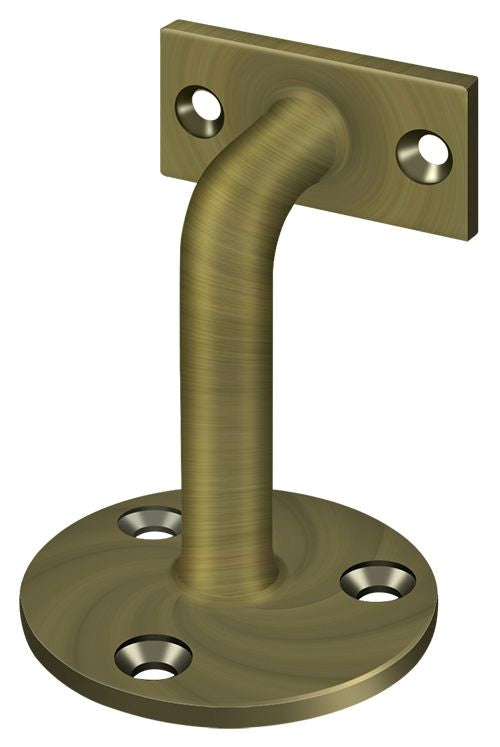 Deltana HRC253U5 Hand Rail Brackets; 3" Projection; Antique Brass Finish Main image