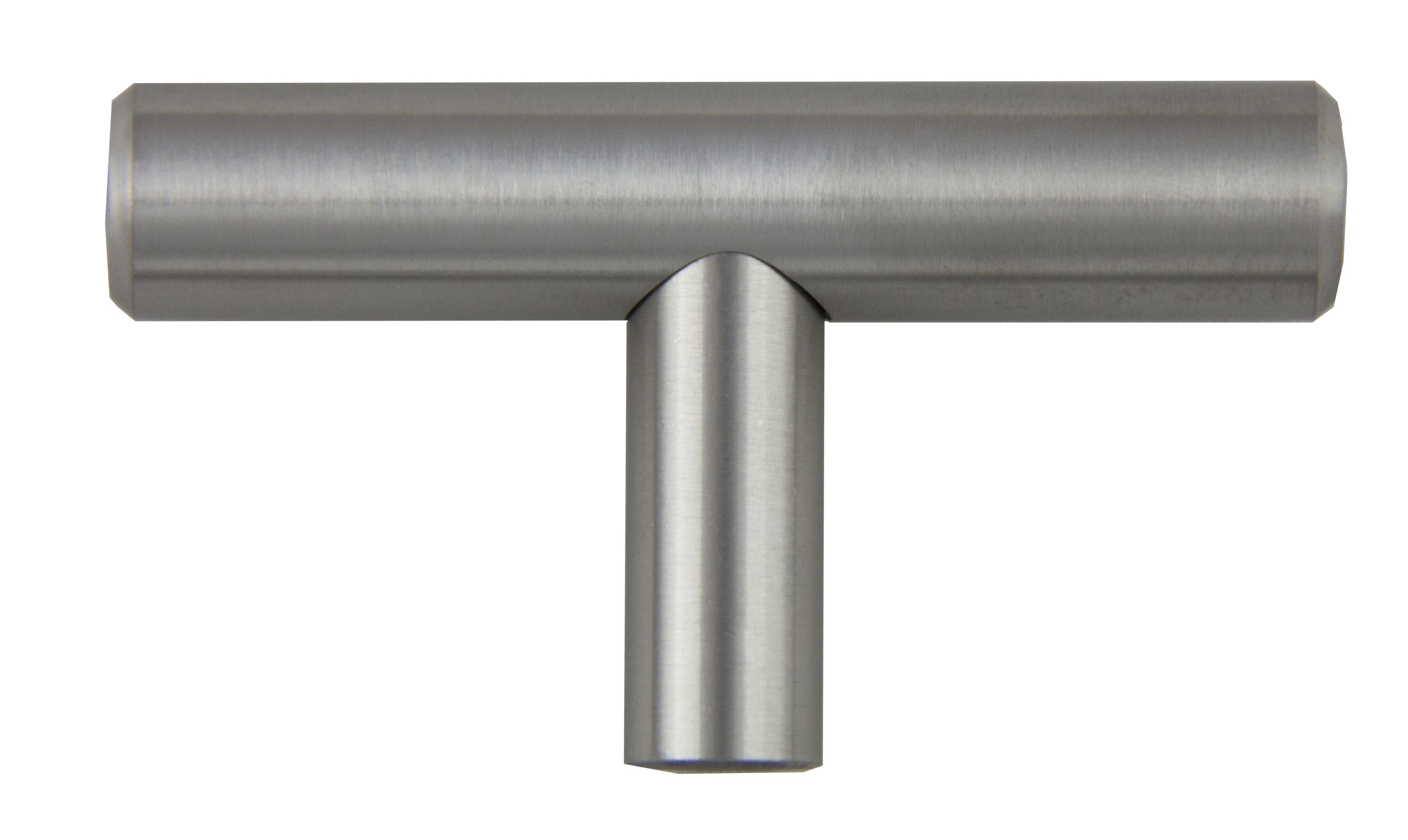 Pride Industrial K102SS 2" Bar Pull Cabinet Knob Stainless Steel Finish Main image