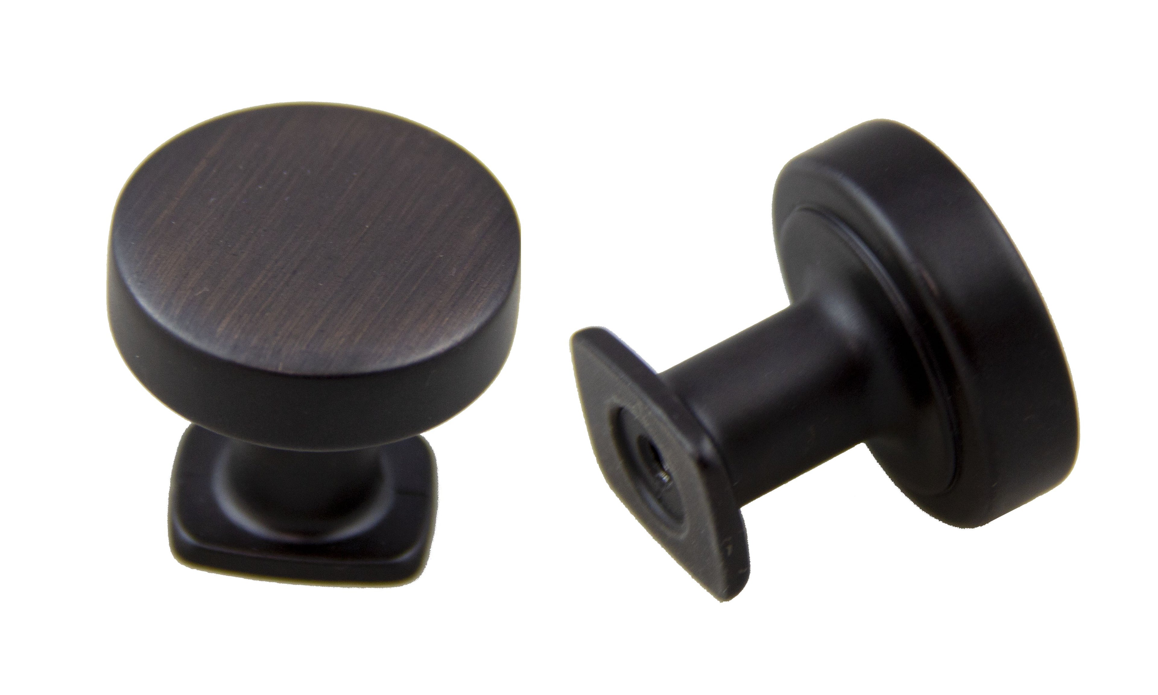 Pride Industrial K121810B 1-1/4" Diameter Manhattan Cabinet Knob Oil Rubbed Bronze Finish
