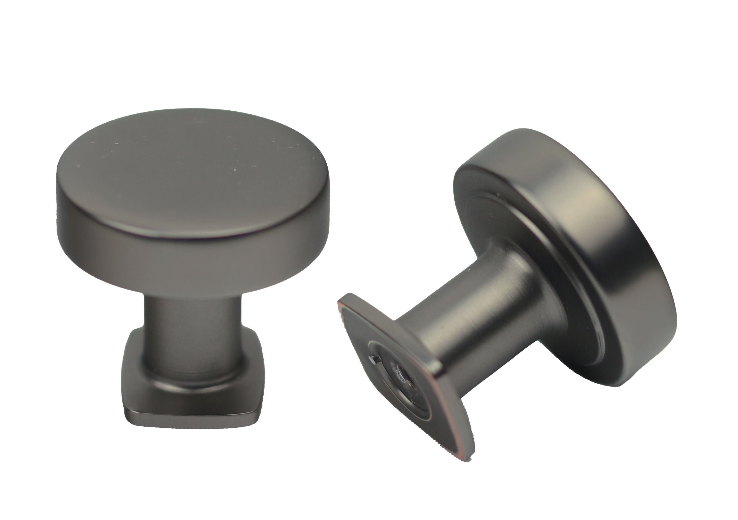 Pride Industrial K1218DP 1-1/4" Diameter Manhattan Cabinet Knob Dark Pewter Finish