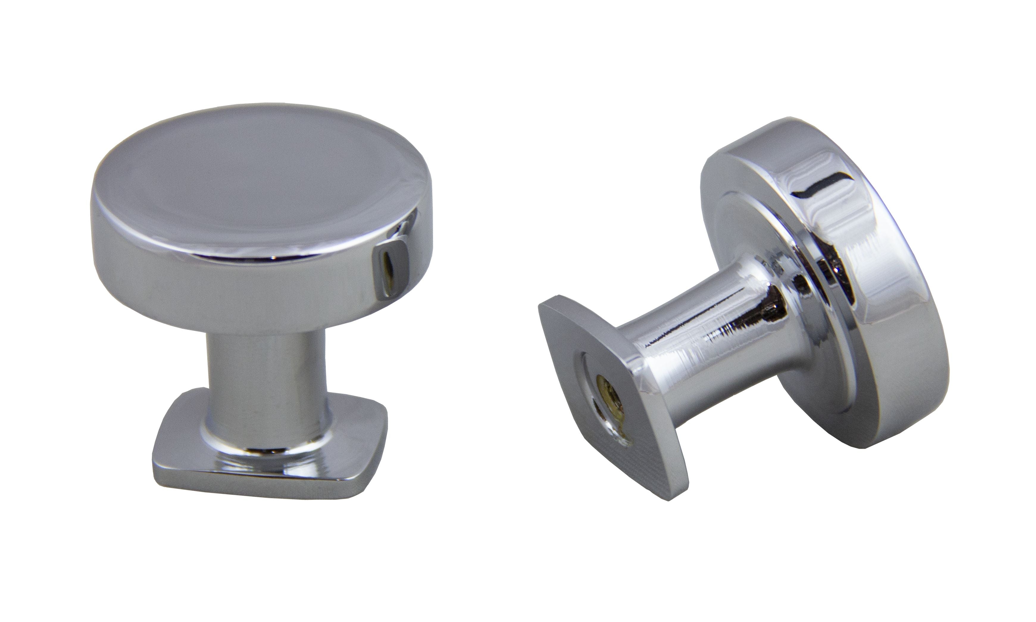 Pride Industrial K1218PC 1-1/4" Diameter Manhattan Cabinet Knob Polished Chrome Finish