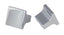 Pride Industrial K83125PC 1" Square Miami Cabinet Knob Polished Chrome Finish