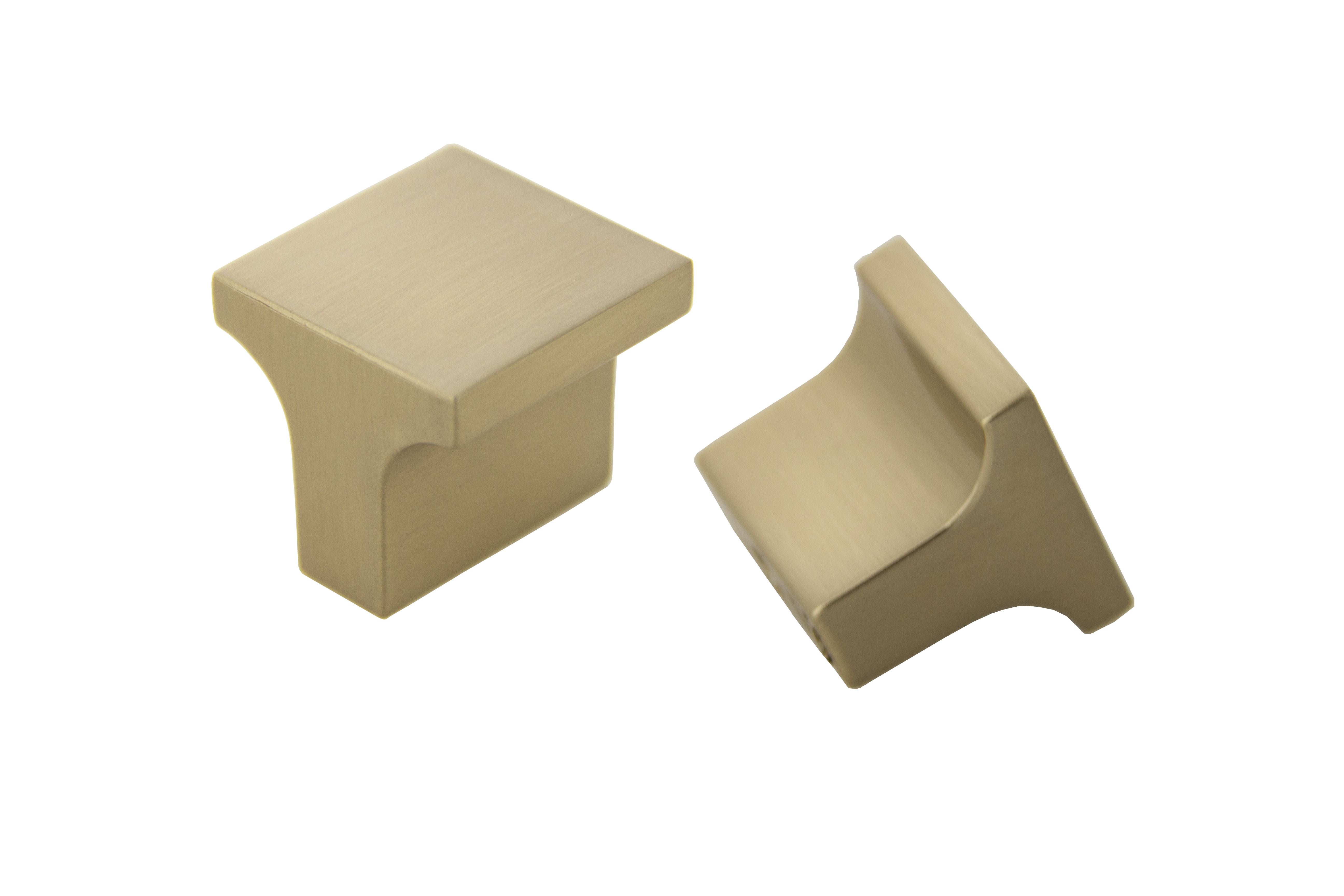 Pride Industrial K83125RG 1" Square Miami Cabinet Knob Rose Gold Finish Main image