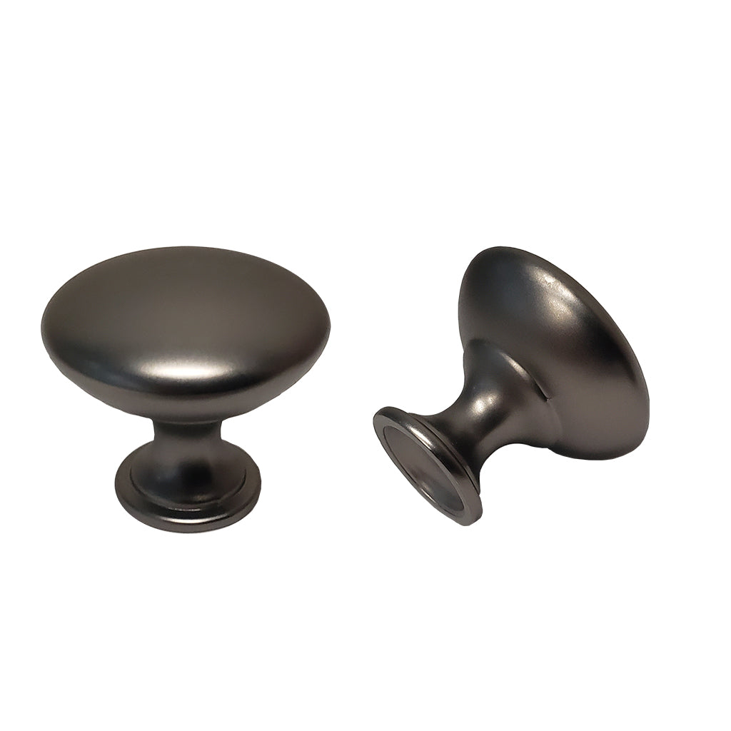 Pride Industrial K910DP 1-1/16" Diecast Mushroom Cabinet Knob Dark Pewter Finish Main image