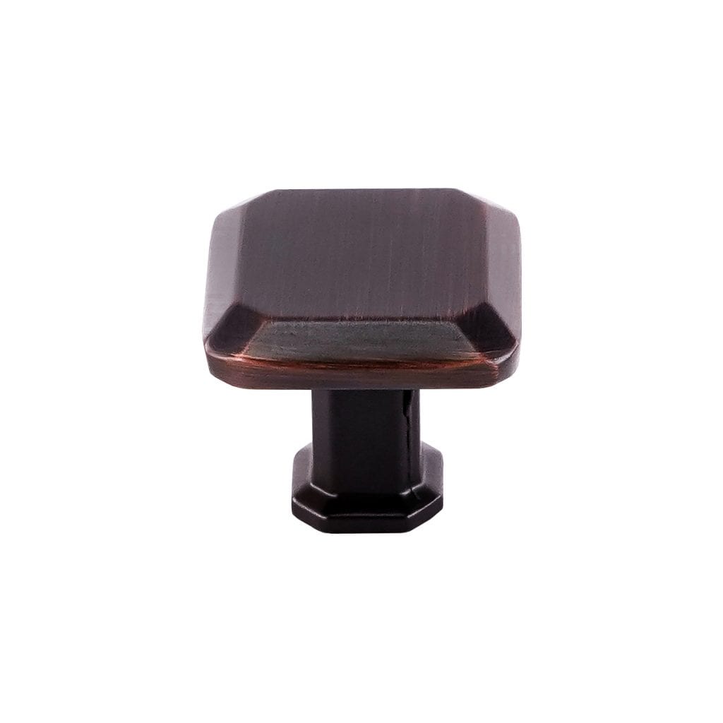 Pride Industrial K9223010B 1" Square Cabinet Knob Oil Rubbed Bronze Finish