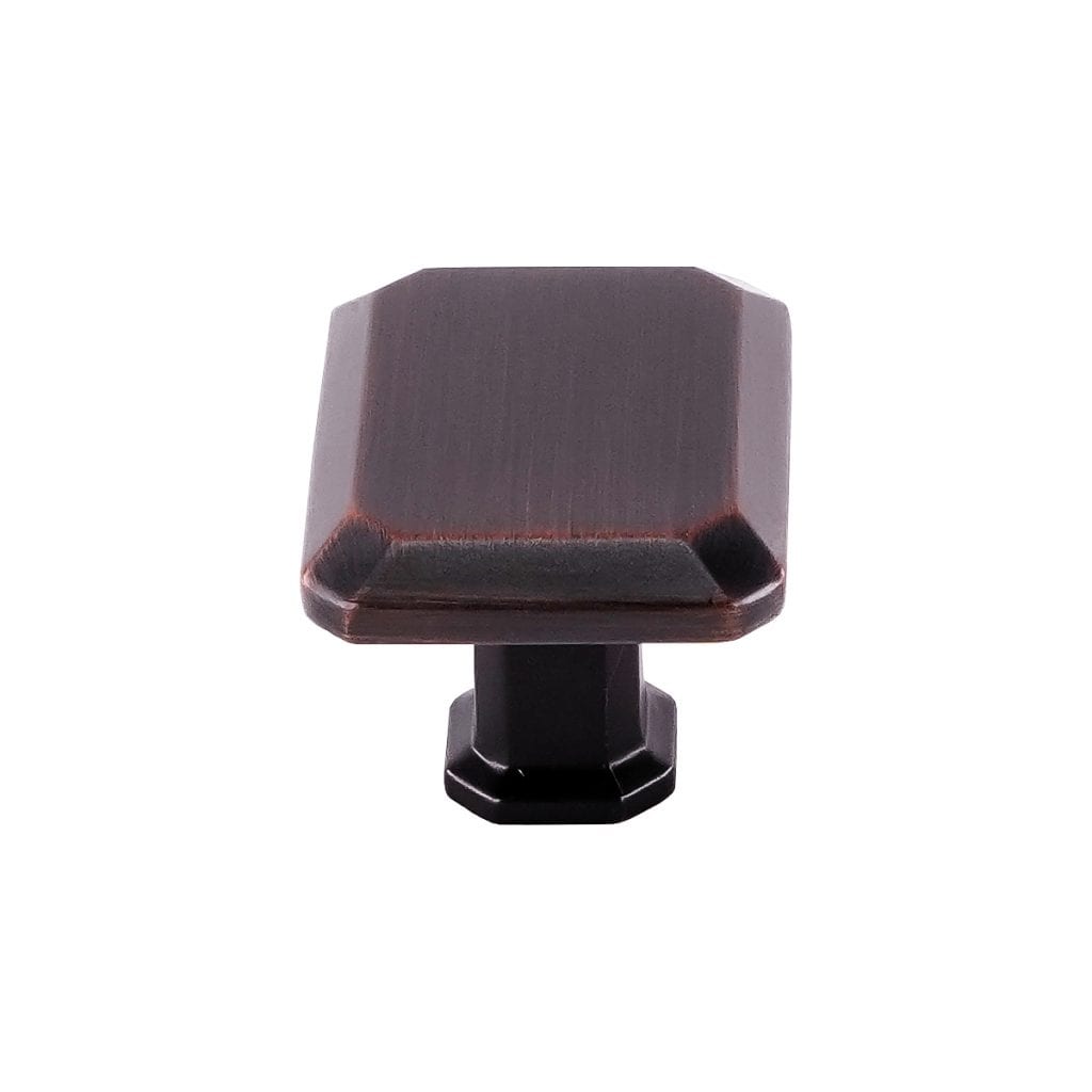 Pride Industrial K9243010B 1-1/2" Rectangle Cabinet Knob Oil Rubbed Bronze Finish