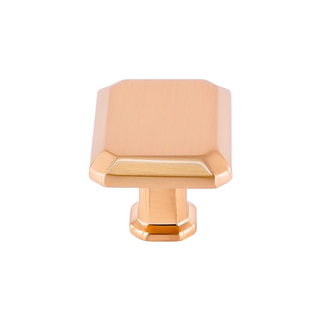 Pride Industrial K92430RG 1-1/2" Rectangle Cabinet Knob Rose Gold Finish