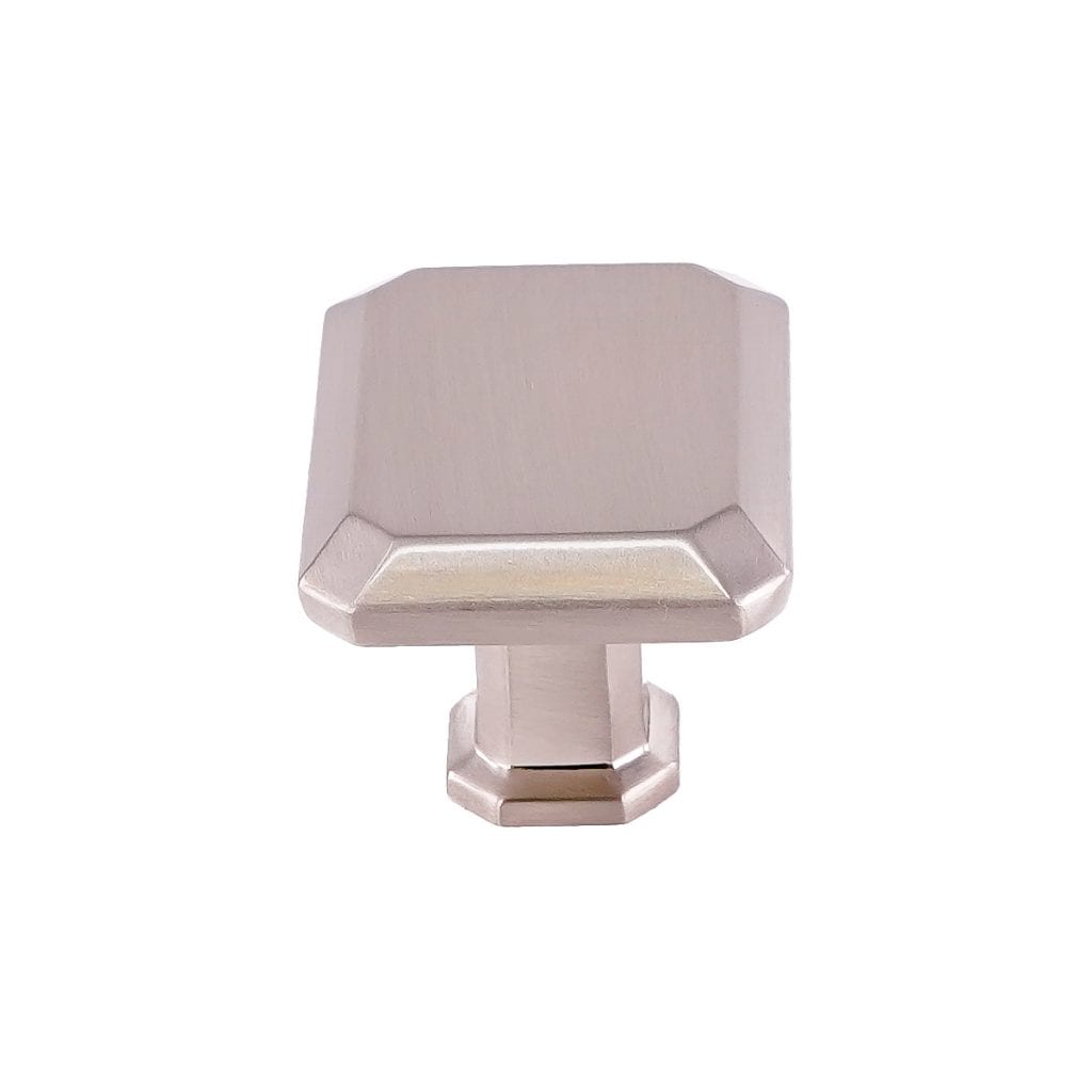Pride Industrial K92430SN 1-1/2" Rectangle Cabinet Knob Satin Nickel Finish Main image