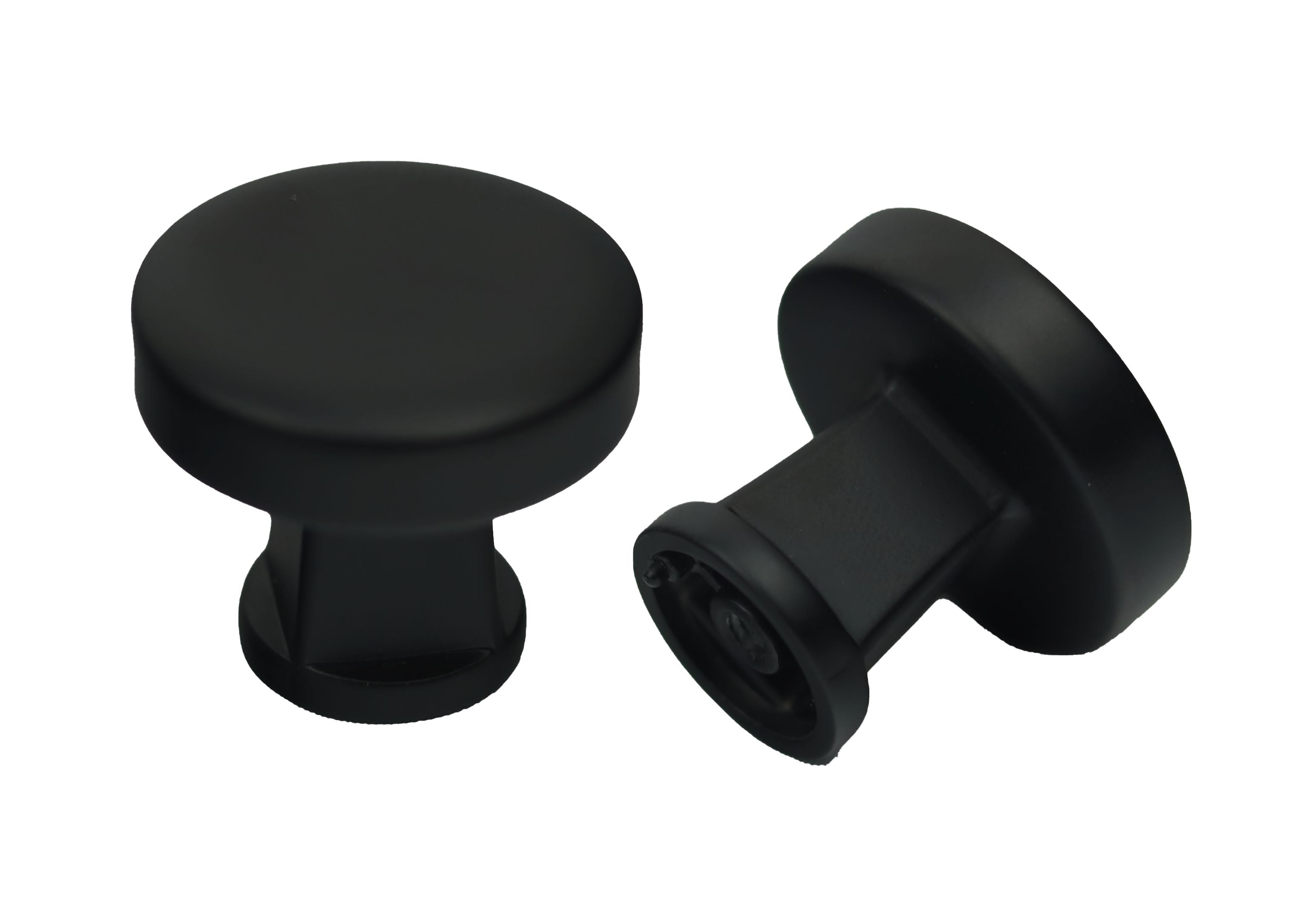 Pride Industrial K92925BK 1-1/4" Diameter Colorado Cabinet Knob Matte Black Finish Main image