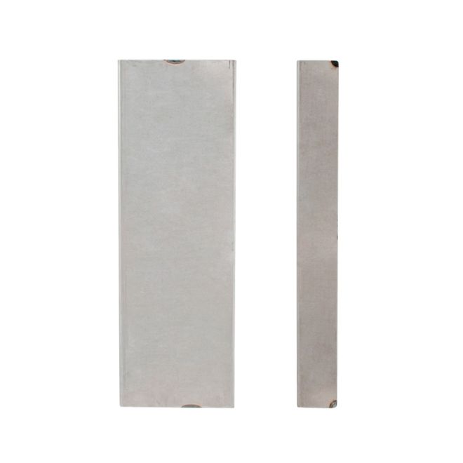 Keedex KBX515175AL 1-3/4" x 5" x 15" Aluminum Blank Weldable Box with No Holes Main image