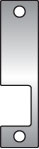 Hes KD630 KD Faceplate for 1006 Strike Satin Stainless Steel Finish