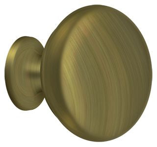 Deltana KR114U5 Knob Round Solid; Antique Brass Finish Main image