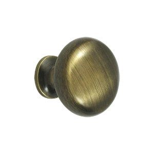 Deltana KRH114U5 Knob Round Hollow; Antique Brass Finish