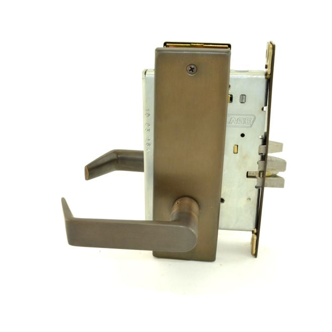 Schlage Commercial L9080P06N613 Storeroom Mortise Lock C Keyway with 06 Lever and N Escutcheon Oil Rubbed Bronze Finish Main image