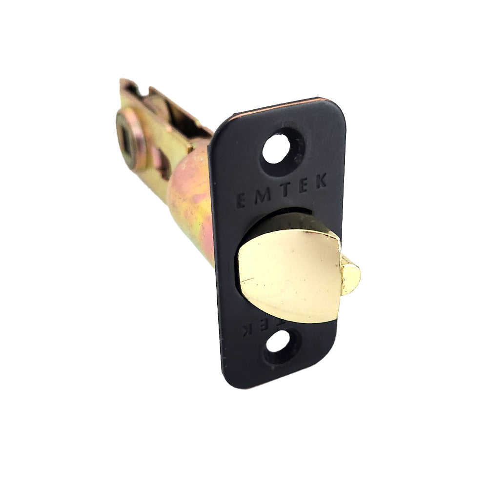 Emtek LC4-DLB275R-US10B Key in Lever or Knob 2-3/4" Backset 1/4" Radius Corner Deadlatch Oil Rubbed Bronze Finish