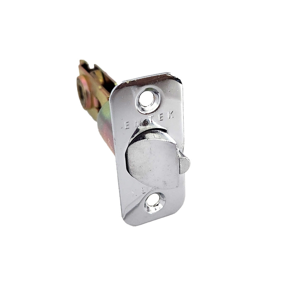 Emtek LC4-DLB275R-US26 Key in Lever or Knob 2-3/4" Backset 1/4" Radius Corner Deadlatch Polished Chrome Finish
