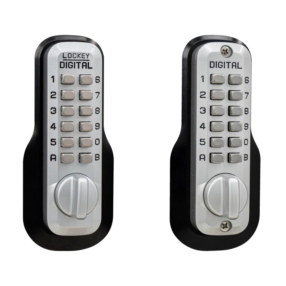 Lockey M210SCMGDC Mechanical Keyless Deadbolt with Double Combination Satin Chrome Marine Grade Finish