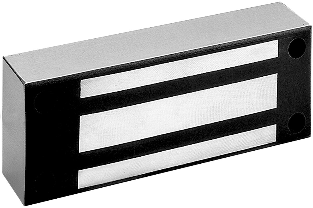 Securitron M62F 12 Volt / 24 Volt DC M62 Magnalock Face Drilled Satin Stainless Steel Finish Main image