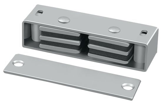 Deltana MC327 Magnetic Catch 3-1/8" x 1" x 3/4"; Satin Chrome Finish Main image