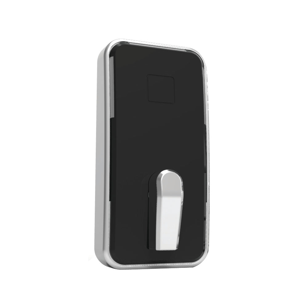 Dormakaba MD0032ECBCB0 Saffire Electronic LX-D RFID Deadbolt; 3-Hour Fire Rating; Bluetooth Low Energy Enabled (BLE); Electronic Lock Override (ELO); Vertically Mounted; Operated by Community Software; Satin Chrome with Black Facia Finish Main image