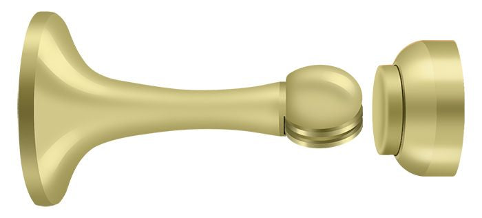 Deltana MDH30U3 Magnetic Door Holder 3"; Bright Brass Finish Main image