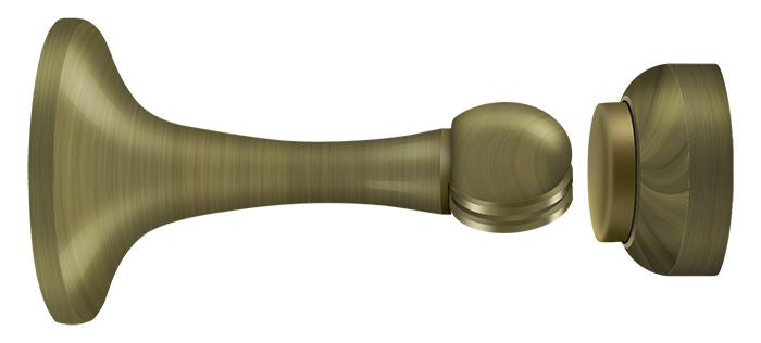 Deltana MDH30U5 Magnetic Door Holder 3"; Antique Brass Finish Main image