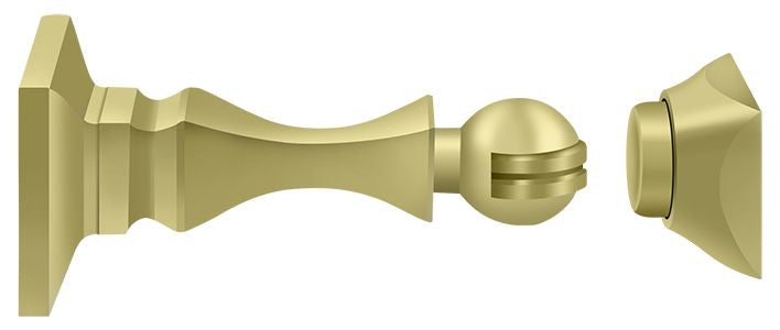 Deltana MDH35U3 Magnetic Door Holder 3-1/2"; Bright Brass Finish Main image