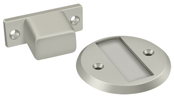 Deltana MDHF25U15 Magnetic Door Holder Flush 2-1/2" Diameter; Satin Nickel Finish Main image