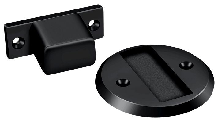 Deltana MDHF25U19 Magnetic Door Holder Flush 2-1/2" Diameter; Black Finish Main image